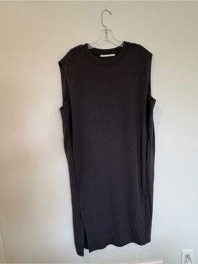YAYA Netherlands Sleeveless Jersey Maxi Dress Charcoal Grey